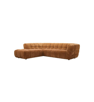 Marshmallow Modular Sofa - LHF Chaise in Chestnut - Fenton & Fenton