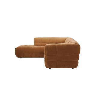 Marshmallow Modular Sofa - LHF Chaise in Chestnut - Fenton & Fenton