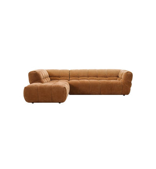 Marshmallow Modular Sofa - LHF Chaise in Chestnut - Fenton & Fenton