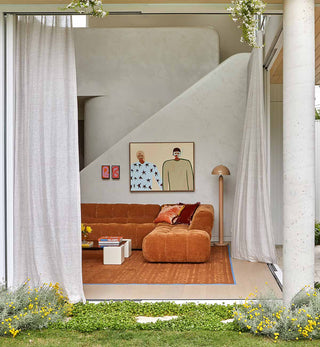 Marshmallow Modular Sofa - LHF Chaise in Chestnut