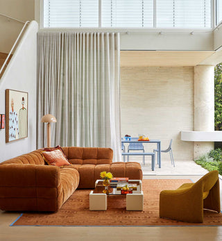 Marshmallow Modular Sofa - LHF Chaise in Chestnut