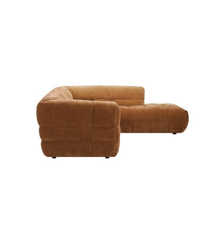 Marshmallow Modular Sofa - RHF Chaise in Chestnut - Fenton & Fenton