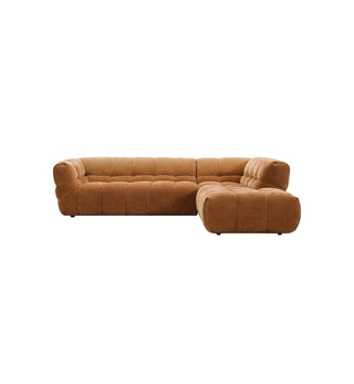 Marshmallow Modular Sofa - RHF Chaise in Chestnut - Fenton & Fenton