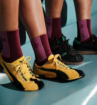 Mexicola Socks in Burgundy - Fenton & Fenton