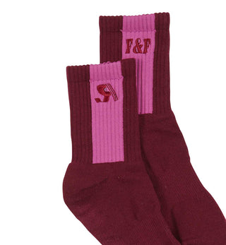 Mexicola Socks in Burgundy - Fenton & Fenton