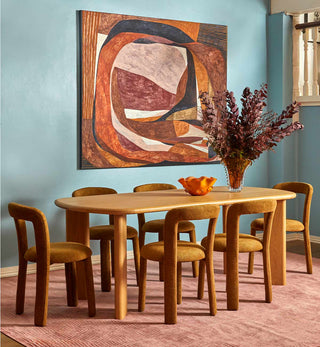 Noodle Dining Chair in Golden Olive - Fenton & Fenton