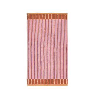 Ola Hand Towel In Pink Clay - Fenton & Fenton