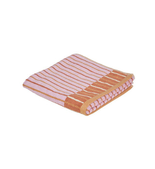 Ola Hand Towel In Pink Clay - Fenton & Fenton