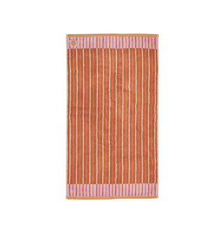 Ola Hand Towel In Pink Clay - Fenton & Fenton