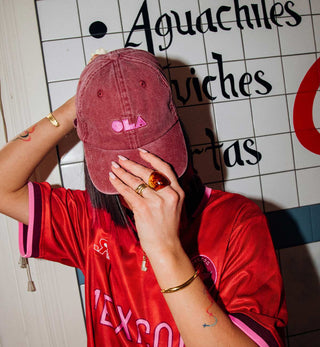 Ola Mexicola Cap in Burgundy - Fenton & Fenton