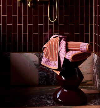 Ola Bath Mat In Pink Clay - Fenton & Fenton