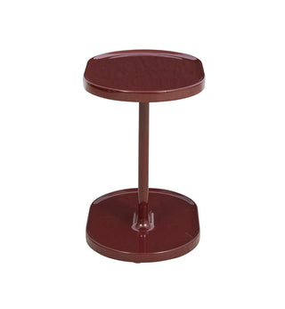 Orbit Glossy Side Table in Burgundy - Fenton & Fenton