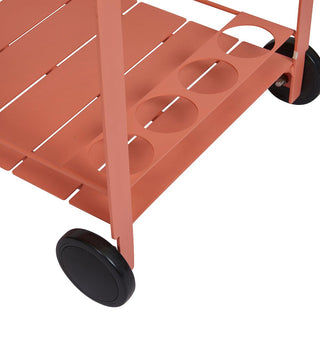 Outdoor Bar Cart in Clay - Fenton & Fenton