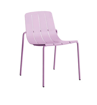 Outdoor Slim Dining Chair In Paloma Pink - Fenton & Fenton