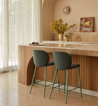 Queen Bee Bar Stool In Moss - Ex-Display Stock - Fenton & Fenton