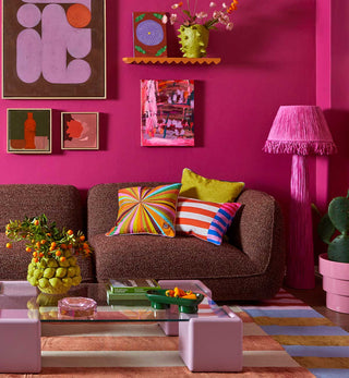 Raffy Floor Lamp In Fucshia - Fenton & Fenton