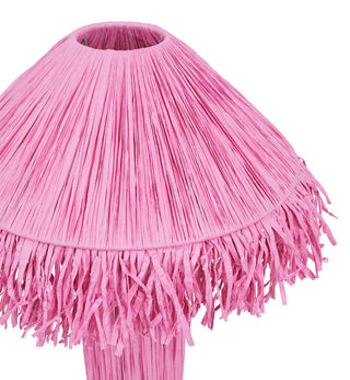 Raffy Table Lamp In Fucshia - Fenton & Fenton