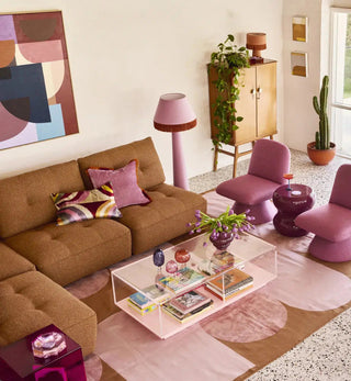 Retro Dhurrie In Rose & Mustard - Fenton & Fenton