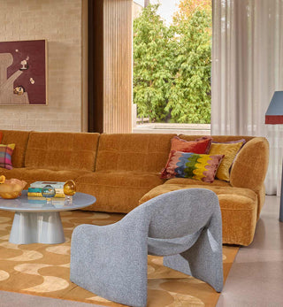 Roommate Sofa - Corner in Honey - Fenton & Fenton
