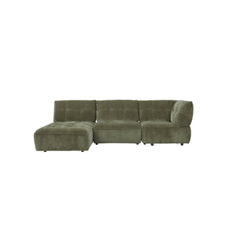 Roommate Sofa - 2 Piece with Corner + Chaise in Moss - Fenton & Fenton