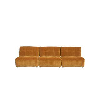 Roommate Sofa - 3 Piece Armless in Honey