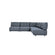 Roommate Sofa - 5 Piece L-Shape Armless In Indigo