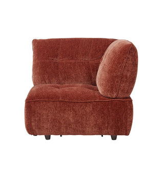 Roommate Sofa - 5 Piece L-Shape + Chaise in Cinnabar - Fenton & Fenton