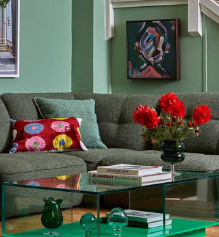 Roommate Sofa - Ottoman in Forest - Fenton & Fenton