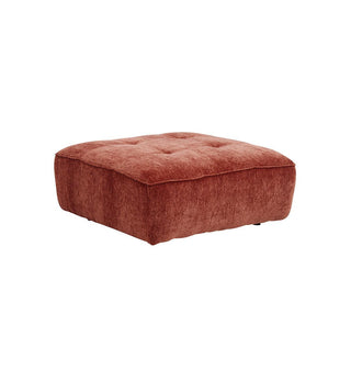 Roommate Sofa - Square Ottoman in Cinnabar - Fenton & Fenton