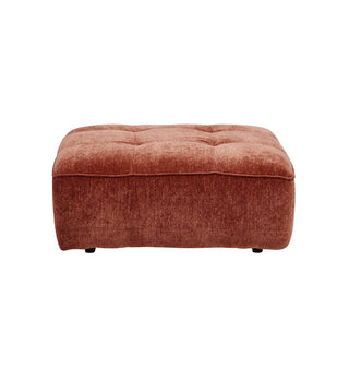 Roommate Sofa - Square Ottoman in Cinnabar - Fenton & Fenton