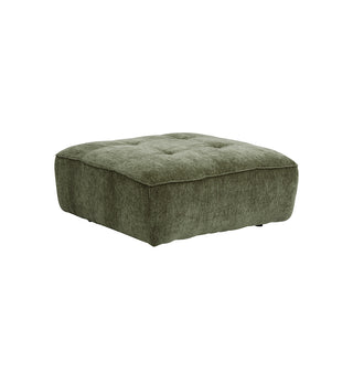 Roommate Sofa - Square Ottoman in Moss - Fenton & Fenton