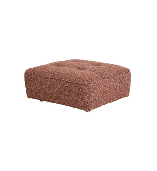 Roommate Sofa - Square Ottoman in Mulberry - Fenton & Fenton