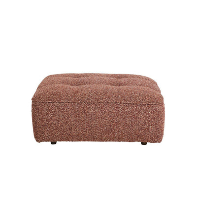 Roommate Sofa - Square Ottoman in Mulberry