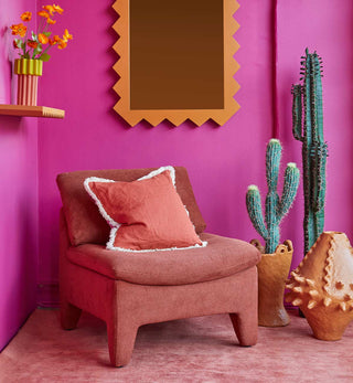 Siesta Cushion In Blush - Fenton & Fenton