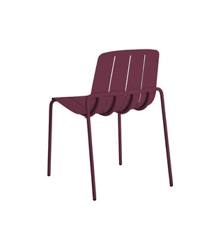 Outdoor Slim Dining Chair - Aubergine - Fenton & Fenton