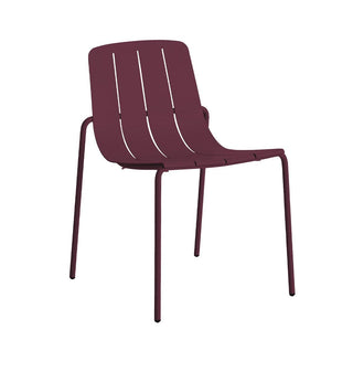 Outdoor Slim Dining Chair in Aubergine - Fenton & Fenton
