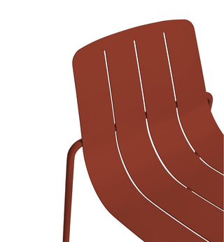 Slim Dining Chair in Brick - Fenton & Fenton