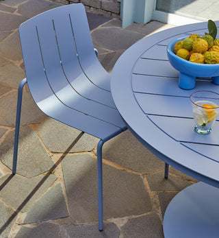 Outdoor Slim Dining Chair In Sea Mist - Fenton & Fenton