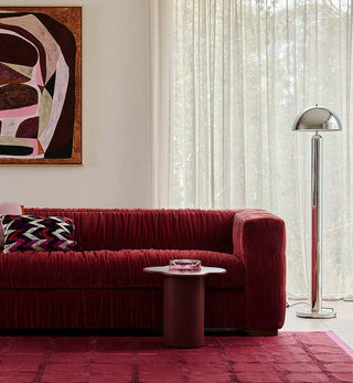 Slouch Sofa in Raspberry - Fenton & Fenton