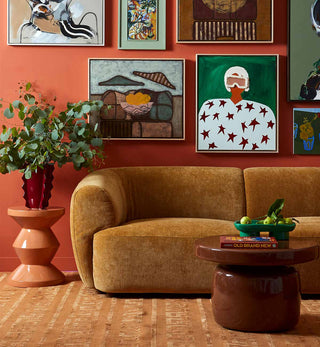 Spike Vase in Burgundy