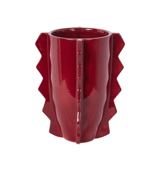 Spike Vase in Burgundy - Fenton & Fenton