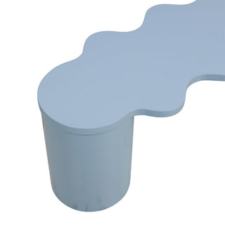 Squiggle Bench in Powder Blue - Fenton & Fenton