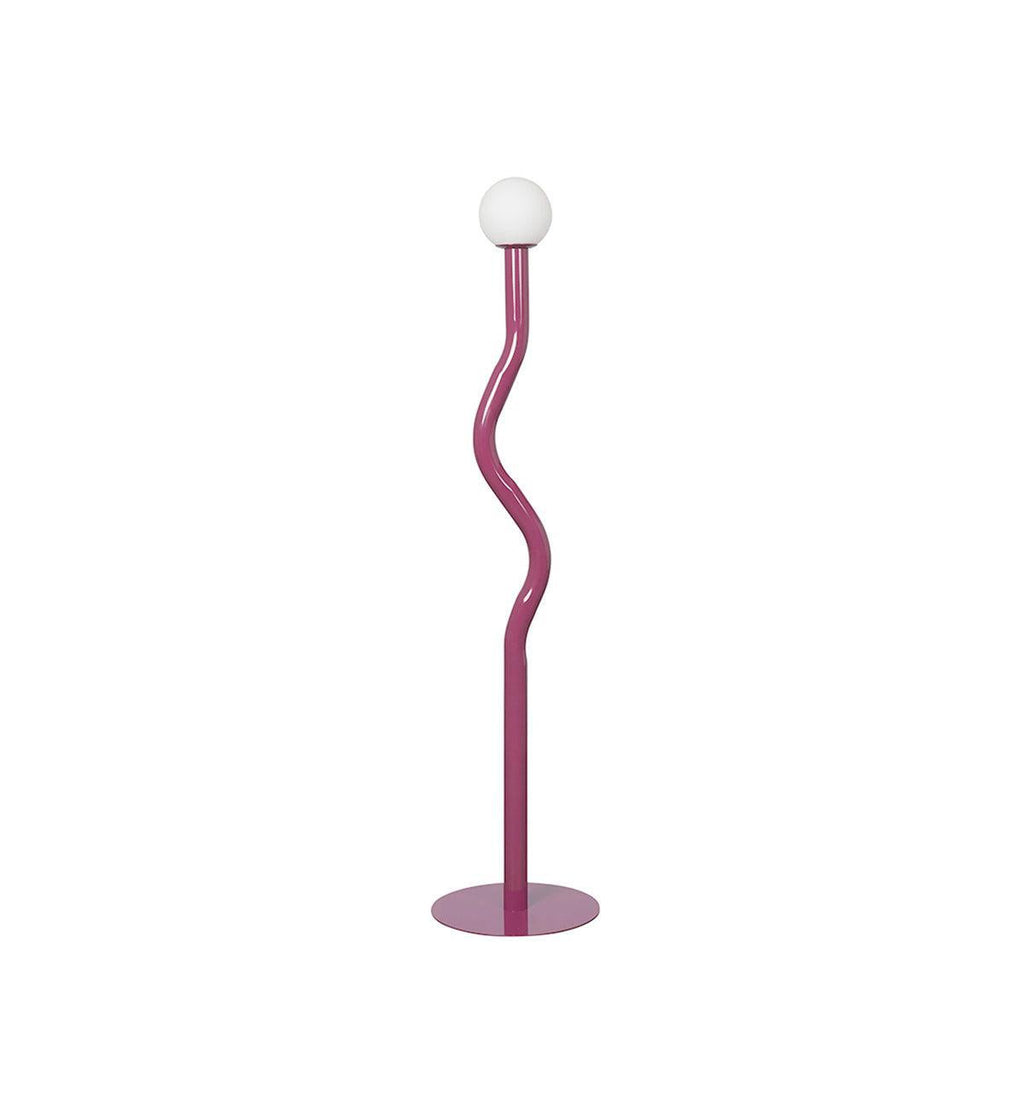 Squiggle Floor Lamp in Magenta – Fenton & Fenton