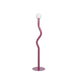 Squiggle Floor Lamp in Magenta
