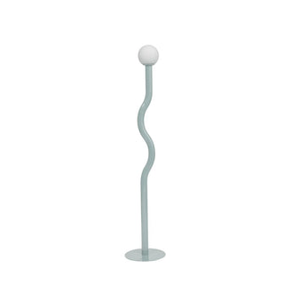 Squiggle Floor Lamp in Powder Blue - Fenton & Fenton