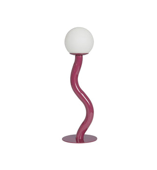 Squiggle Table Lamp in Magenta - Fenton & Fenton