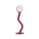 Squiggle Table Lamp in Magenta