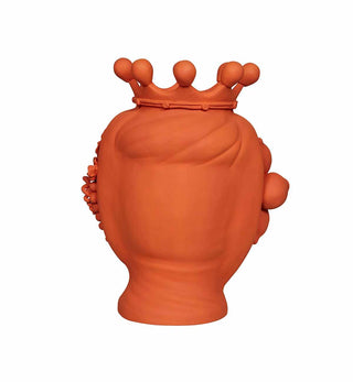 Stefania Boemi - Donna Macalda Head Vase in Orange - Fenton & Fenton