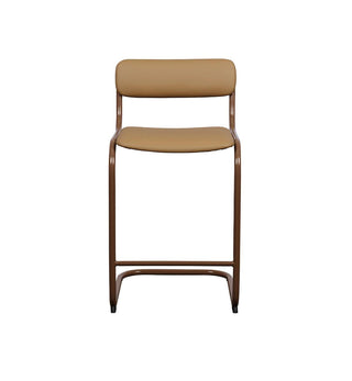 Strut Bar Stool in Mocha Leather - Fenton & Fenton