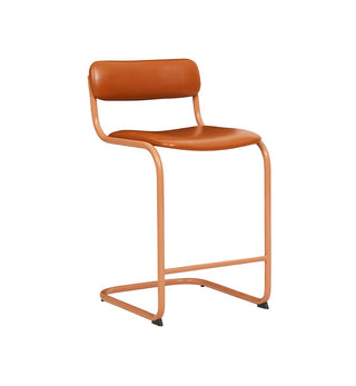 Strut Bar Stool In Tan Leather - Fenton & Fenton